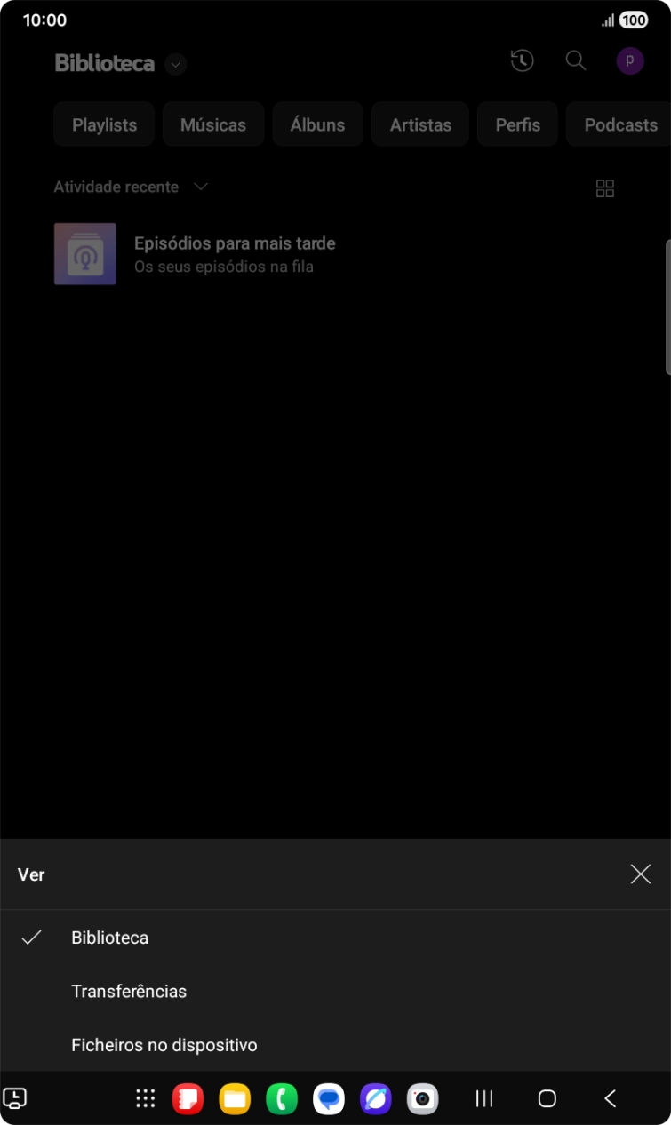 Prima a categoria pretendida e dirija-se ao ficheiro de música pretendido.