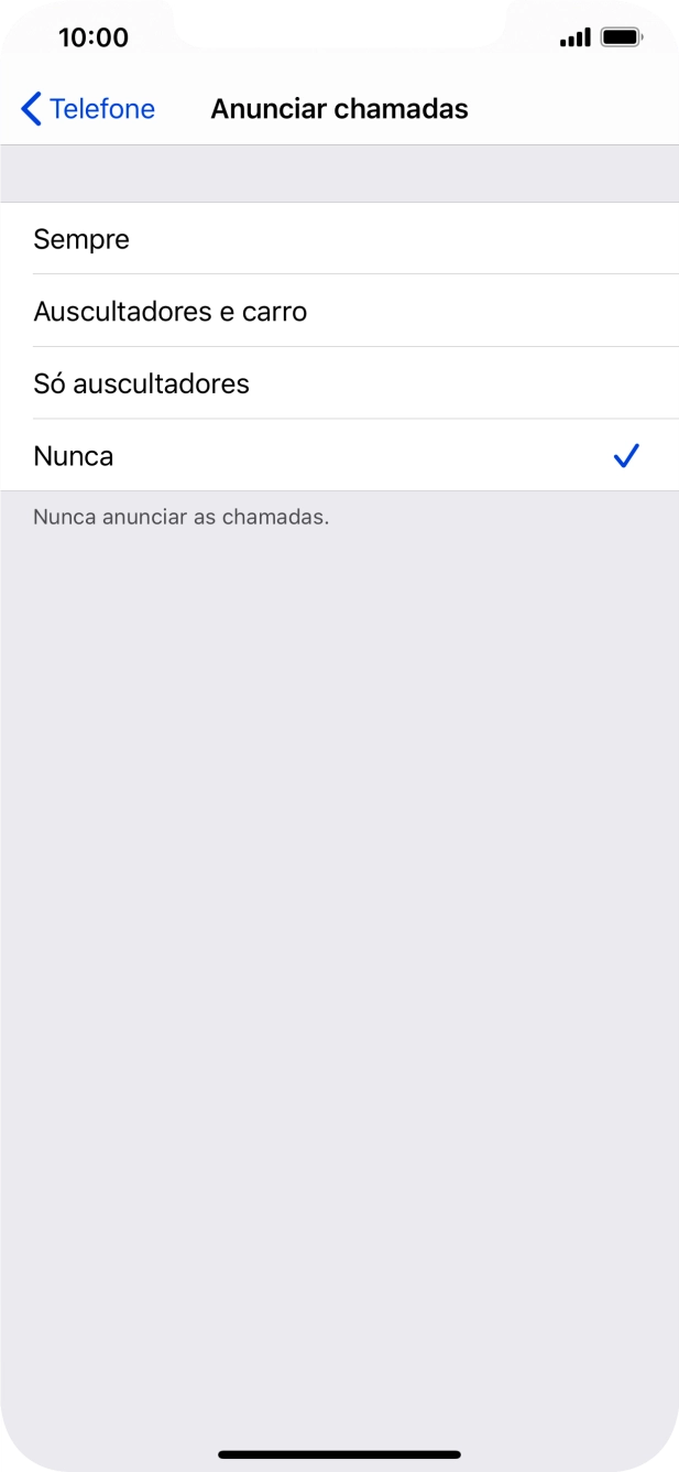 Prima Sempre para ativar a função sempre que o perfil silencioso está desativado.