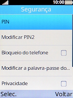 Escolha PIN.