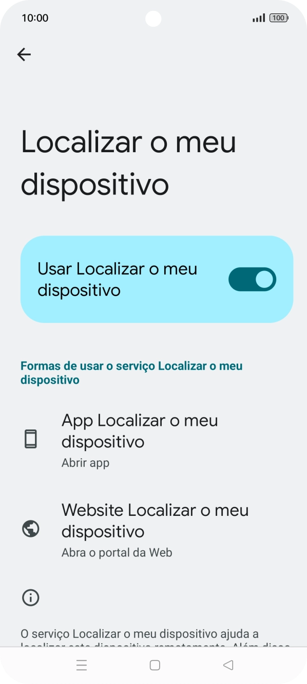 Prima a tecla de início para terminar e voltar ao ecrã inicial.
