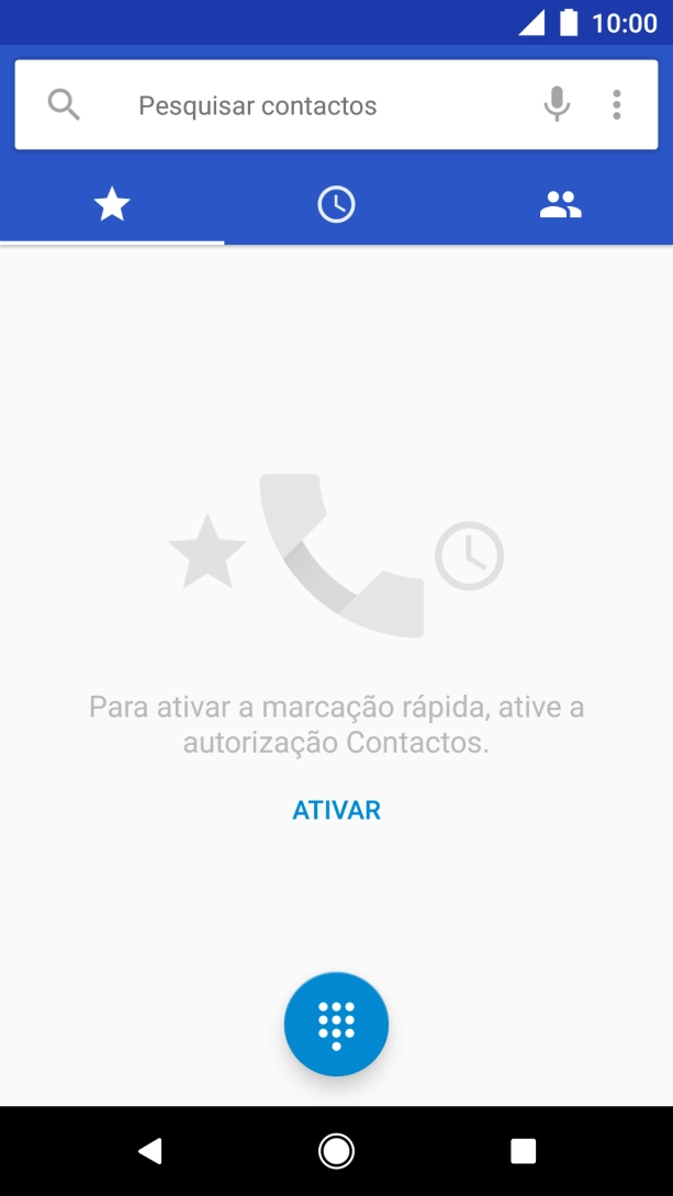 Prima o ícone de menu.