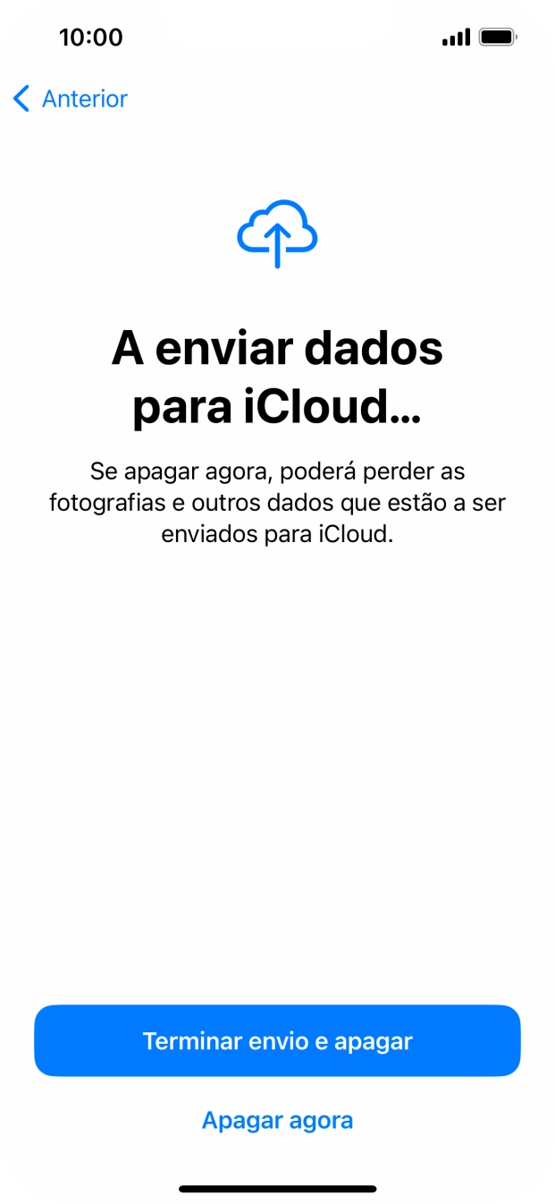 Prima Apagar agora.