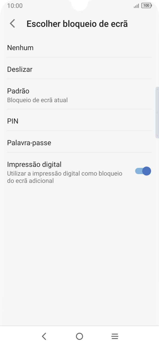 Prima a tecla de retrocesso.
