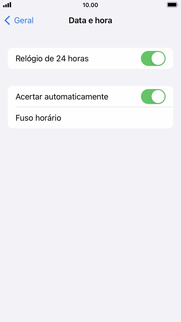 Prima a tecla de início para terminar e voltar ao ecrã inicial.