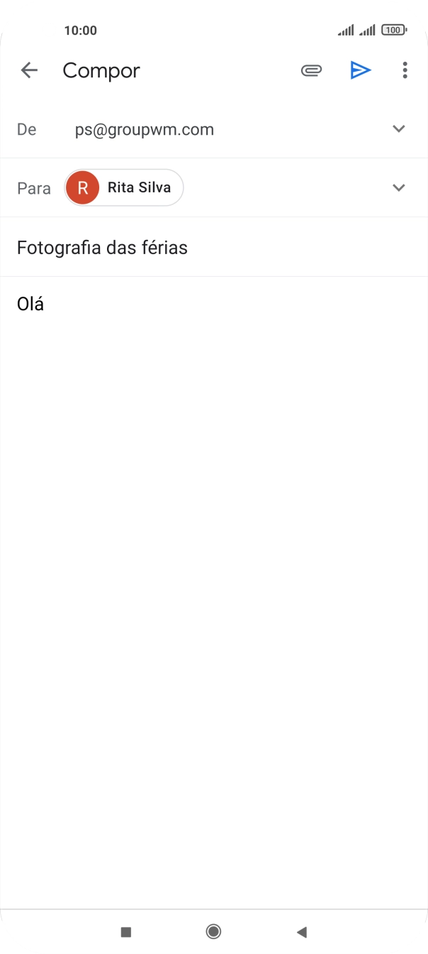 Prima o ícone de anexo.