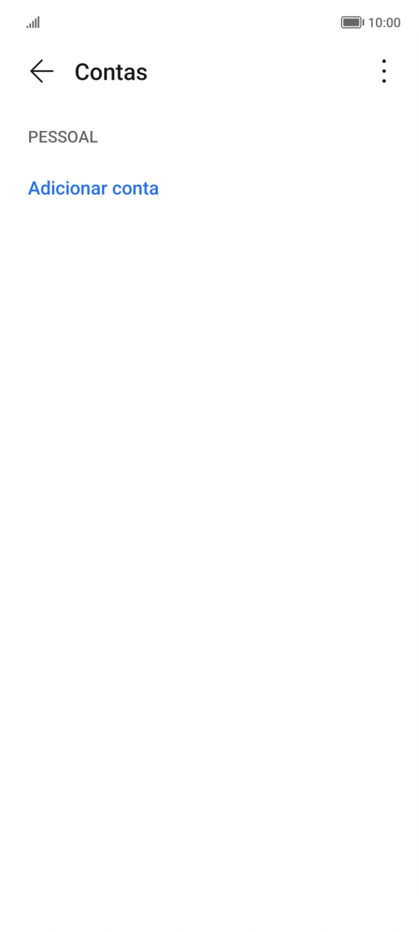 Prima Adicionar conta.