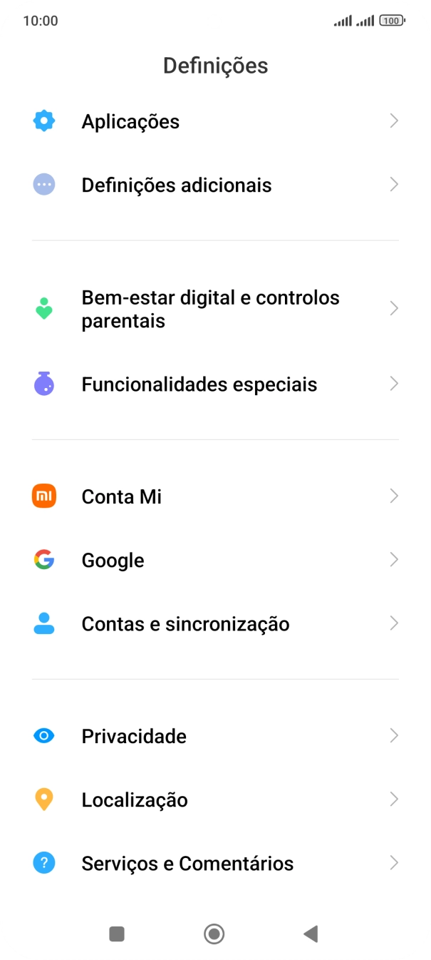 Prima Contas e sincronização.