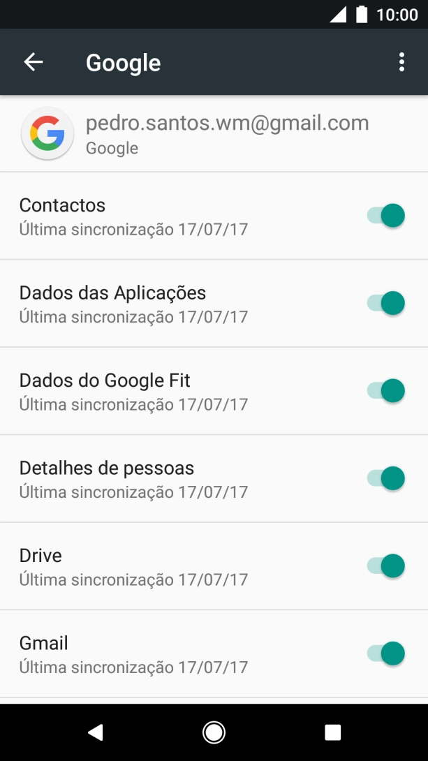 Prima a tecla de início para terminar e voltar ao ecrã inicial.