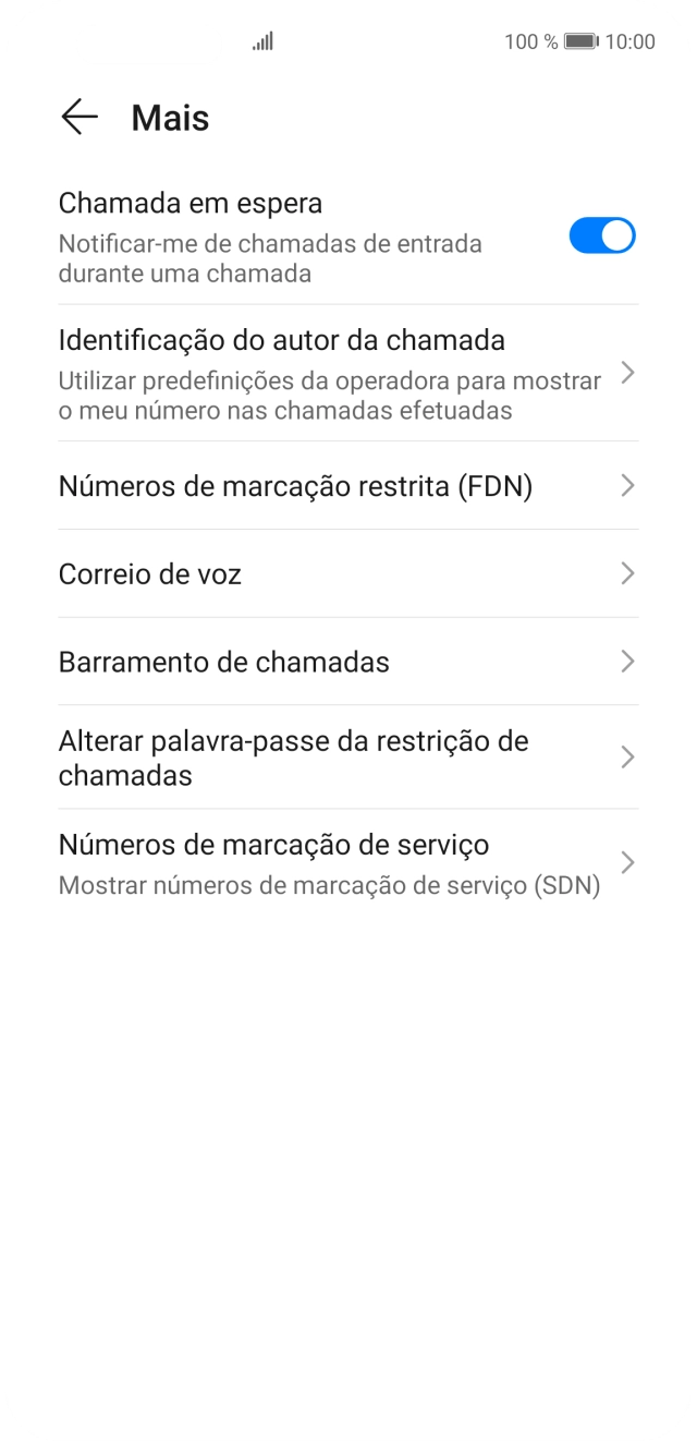 Prima Correio de voz.