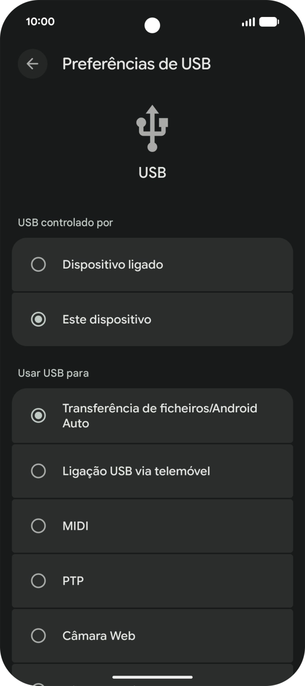 Prima Transferência de ficheiros/Android Auto.
