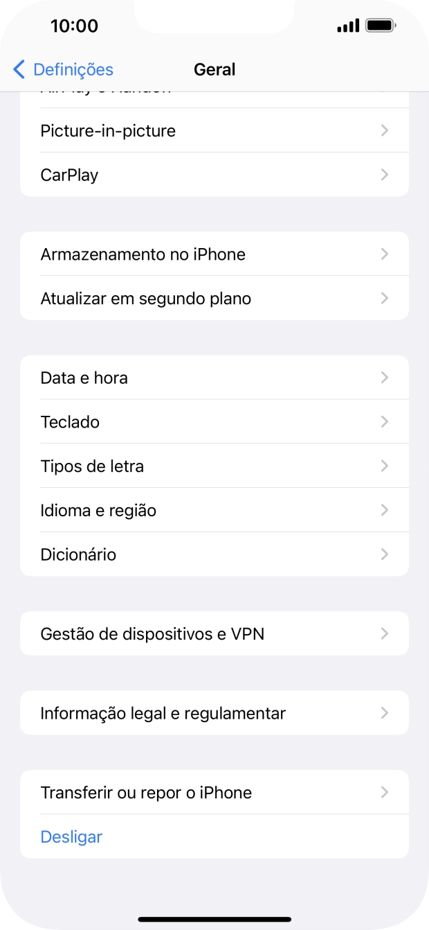 Prima Transferir ou repor o iPhone.