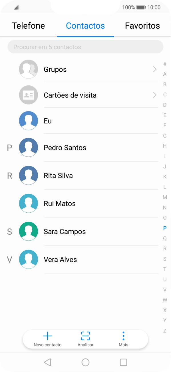 Prima Novo contacto.