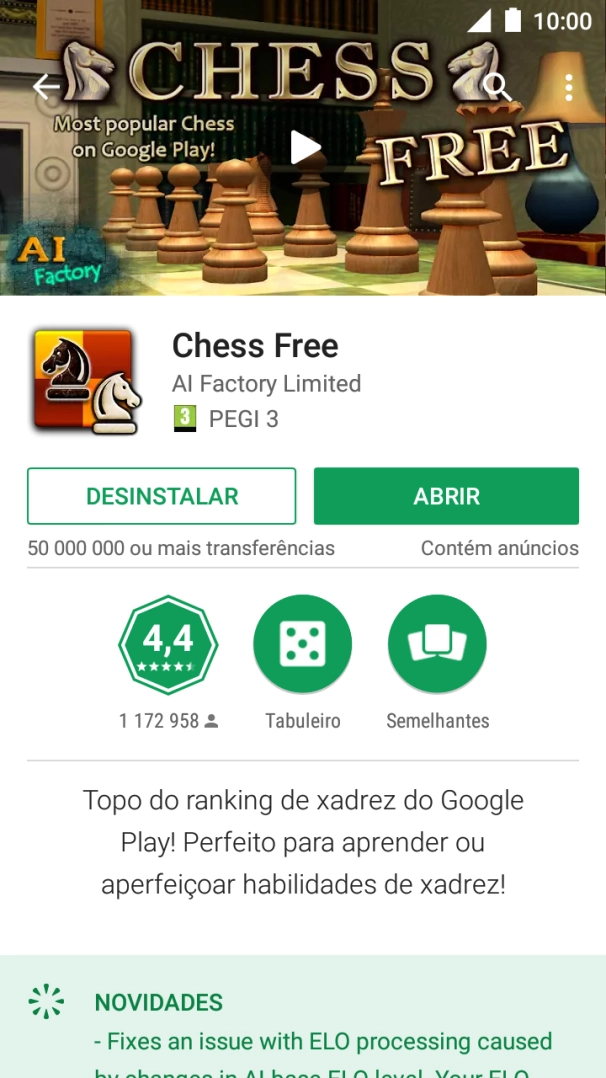 Prima a tecla de início para terminar e voltar ao ecrã inicial.