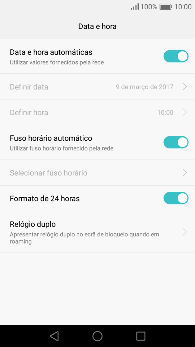 Prima a tecla de início para terminar e voltar ao ecrã inicial.