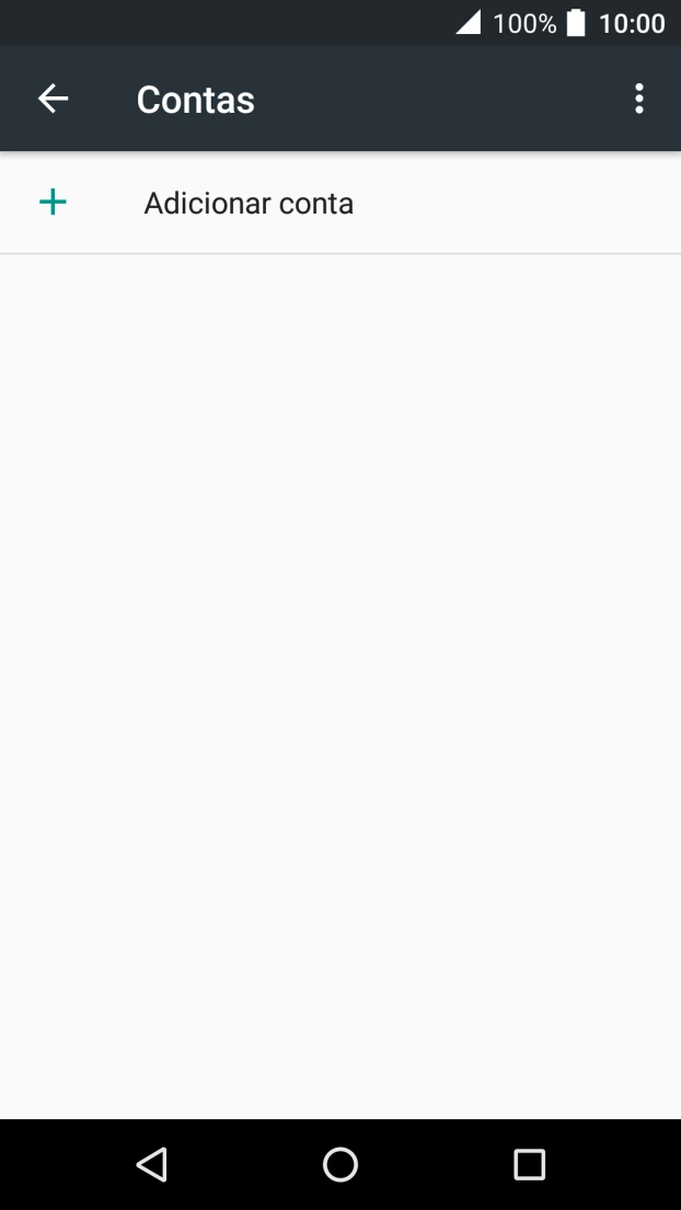 Prima Adicionar conta.