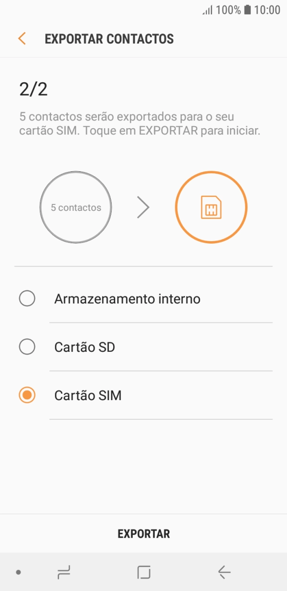 Prima EXPORTAR.