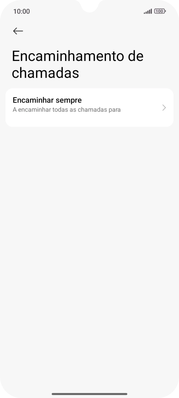 Prima o tipo de desvio pretendido.