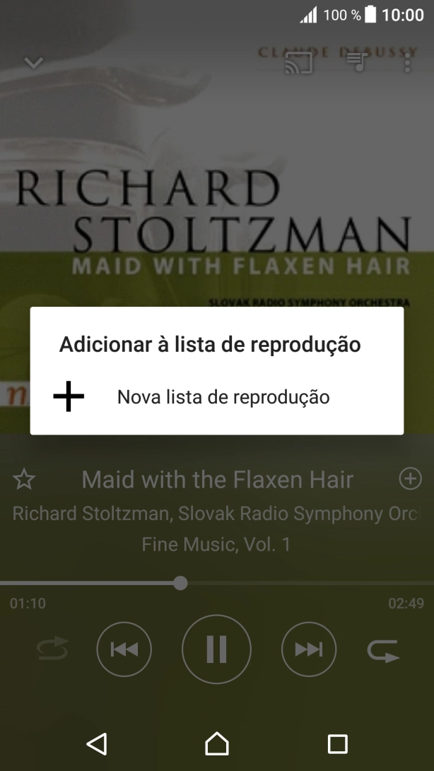 Prima Nova lista de reprodução.