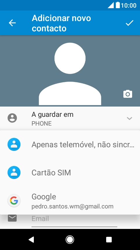 Prima Apenas telemóvel, não sincr....