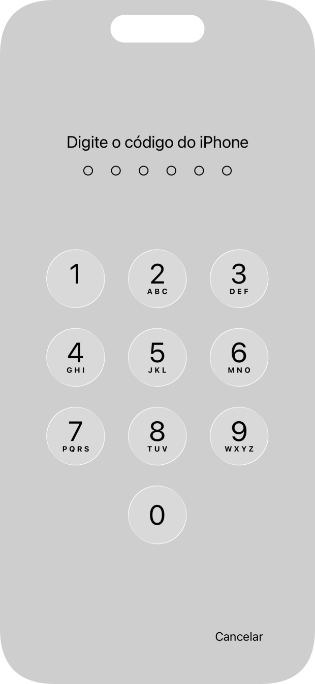 Utilize o código de bloqueio de telefone que criou. A app está agora bloqueada.