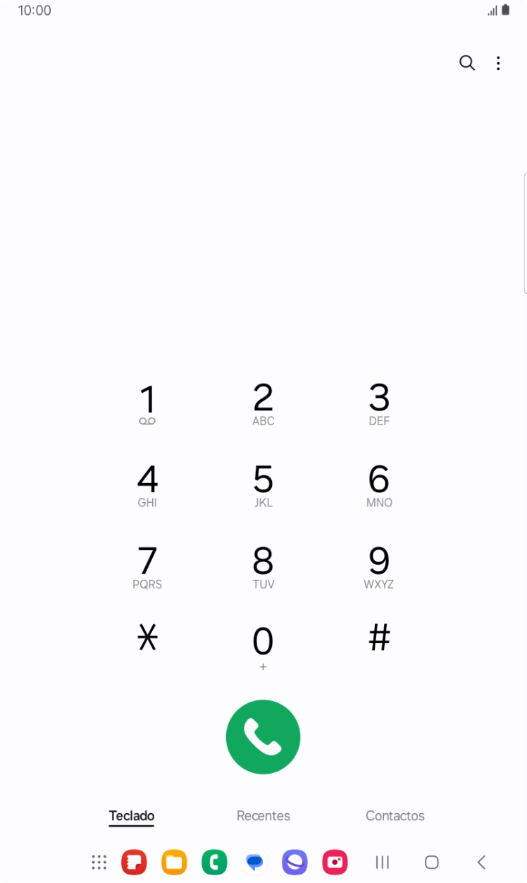 Prima o ícone de menu.