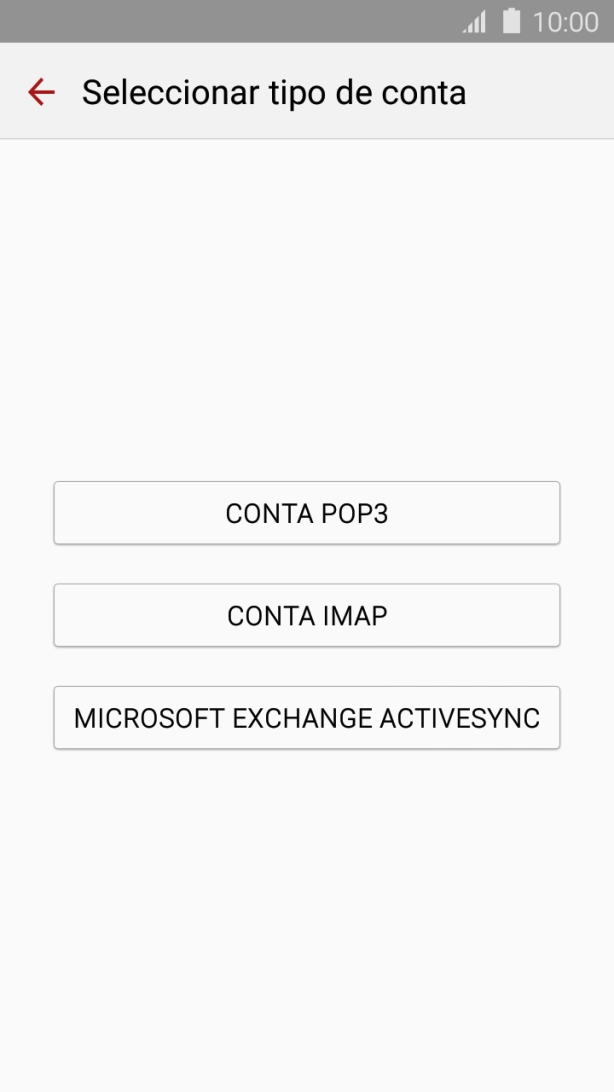 Prima CONTA IMAP.