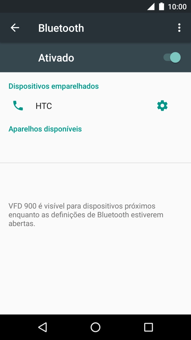 Prima a tecla de início para terminar e voltar ao ecrã inicial.