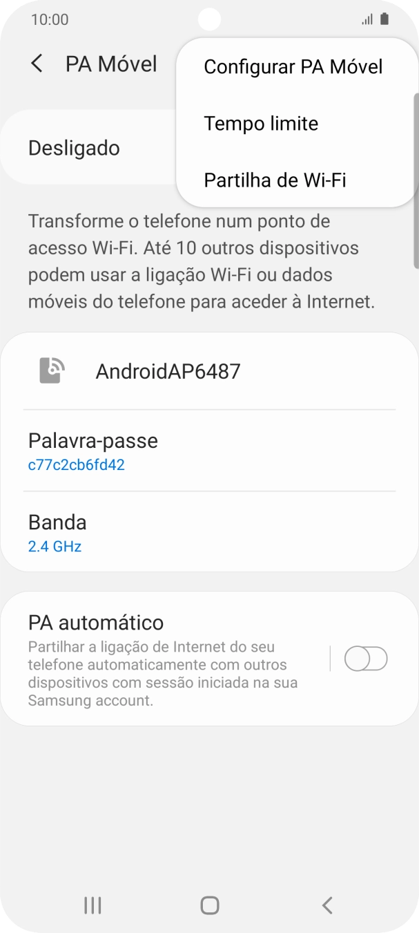 Prima Configurar PA Móvel.