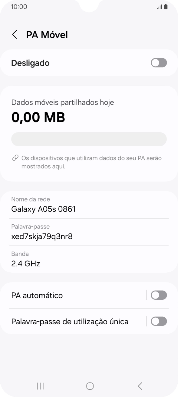 Prima Nome da rede.