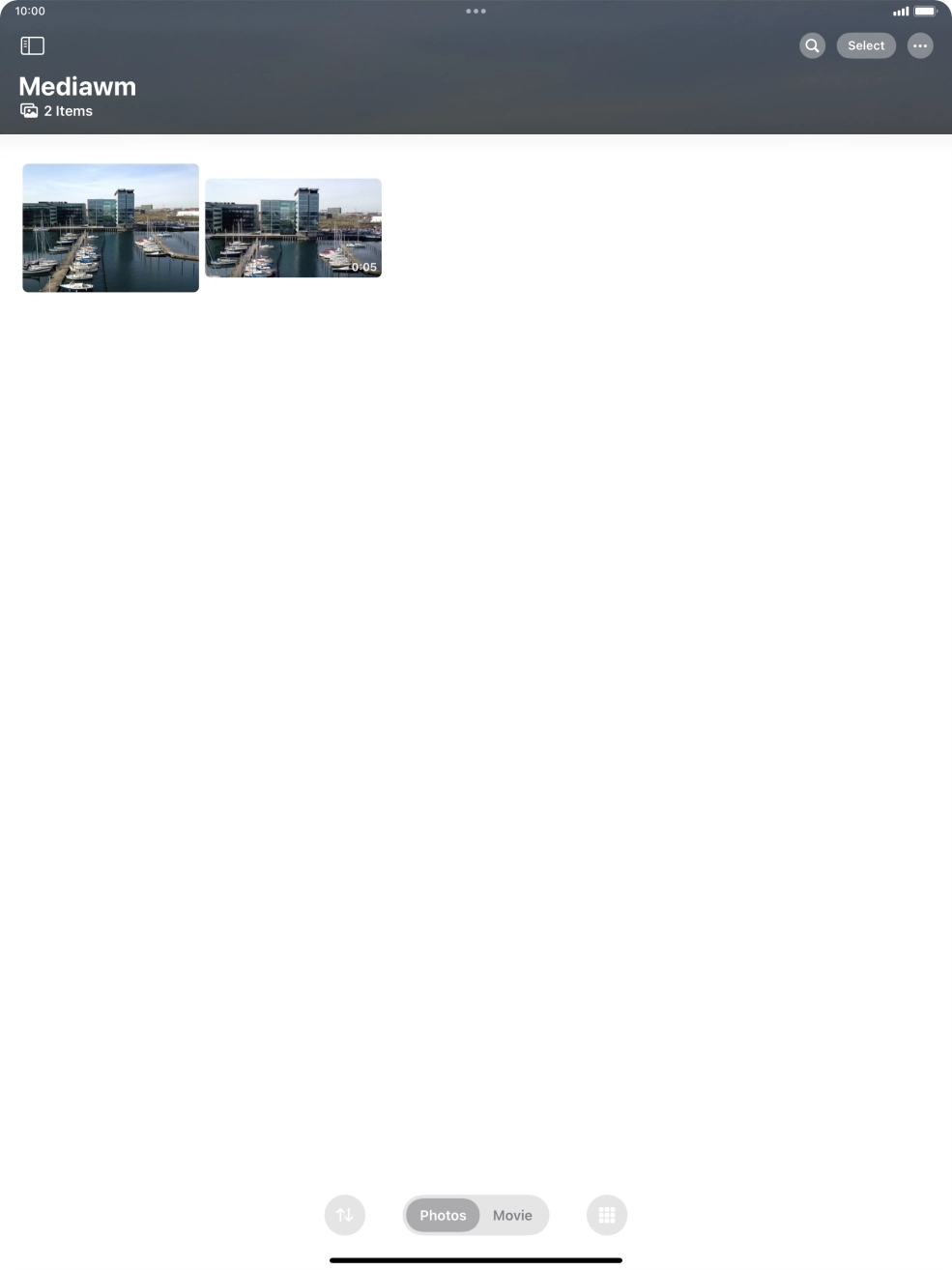 Open the app or screen you want to record.