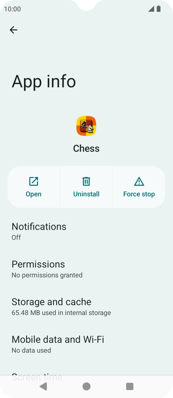 Press Storage and cache.