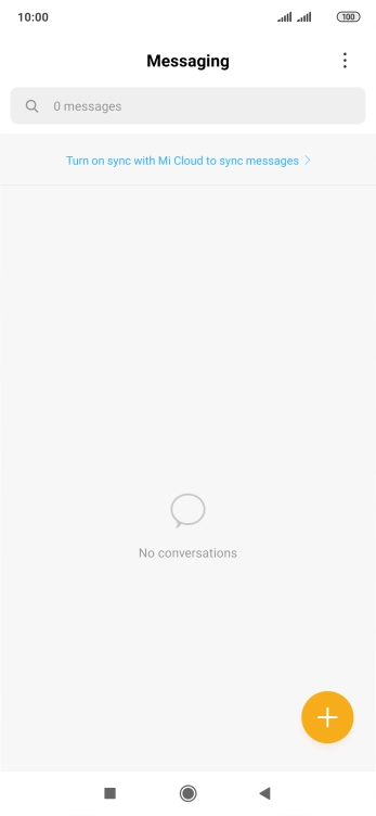 Press the new message icon.