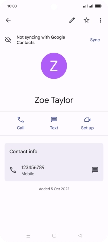 Press the Home key to return to the home screen.