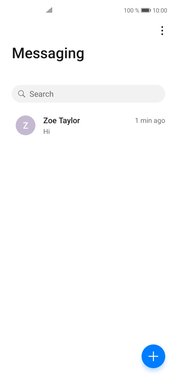 Press the new message icon. Press the new message icon.