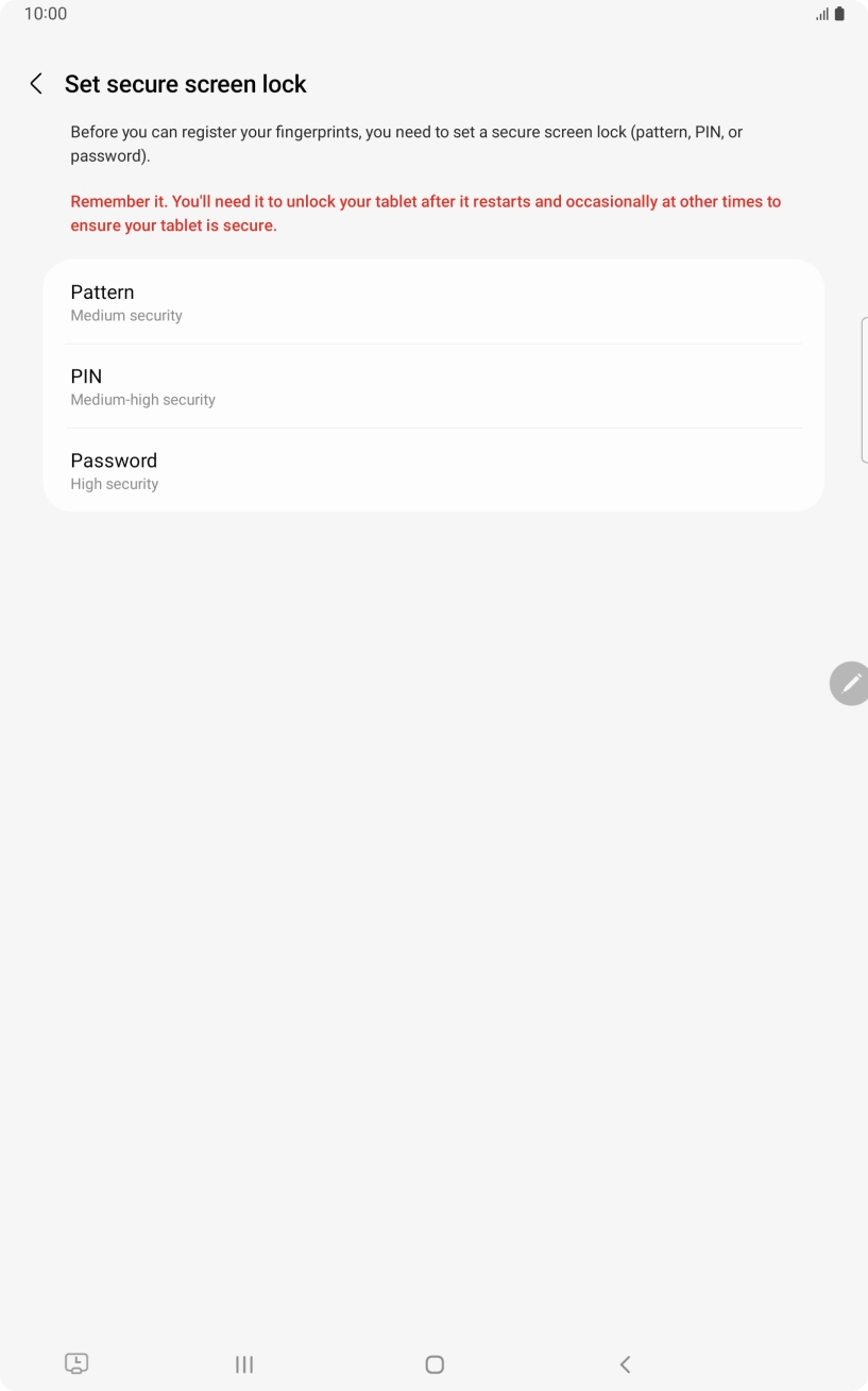 Press the required lock code and follow the instructions on the screen to create an additional lock code. Press the required lock code and follow the instructions on the screen to create an additional lock code.