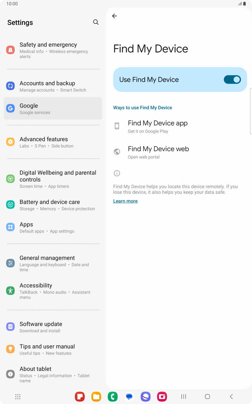 Press the Home key to return to the home screen. Press the Home key to return to the home screen.