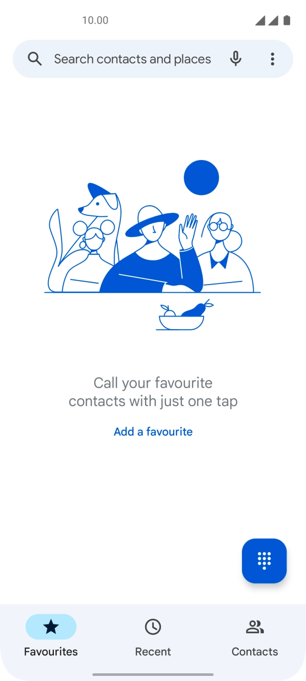 Press the menu icon.
