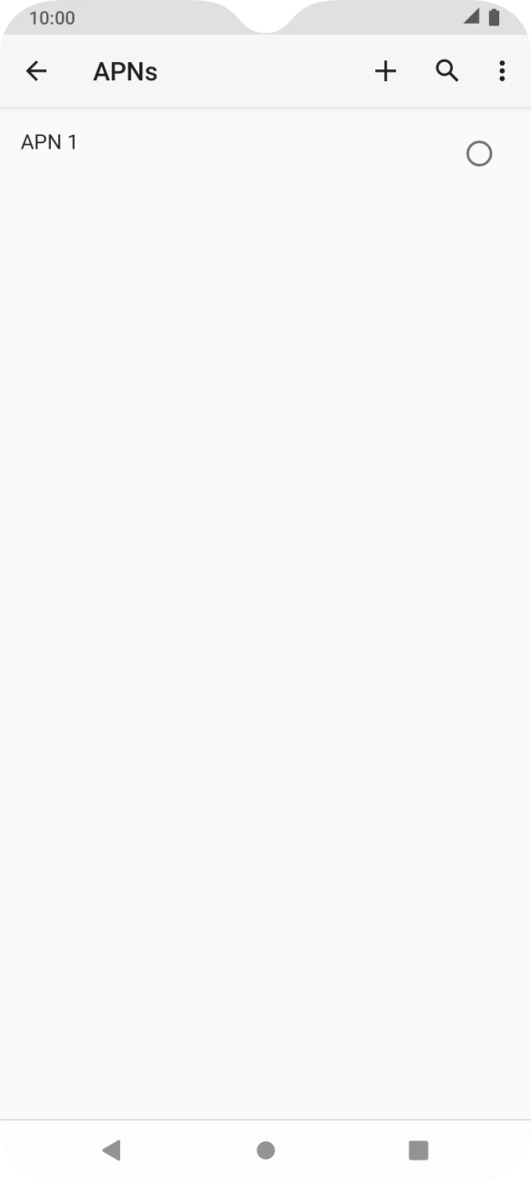 Press the new data connection icon. Press the new data connection icon.