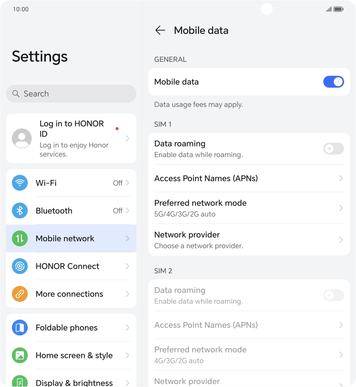 Press Access Point Names (APNs). Press Access Point Names (APNs).