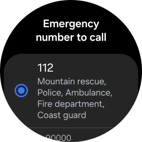 Press the required setting.