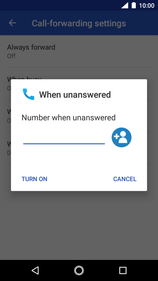 Key in 901 and press TURN ON.