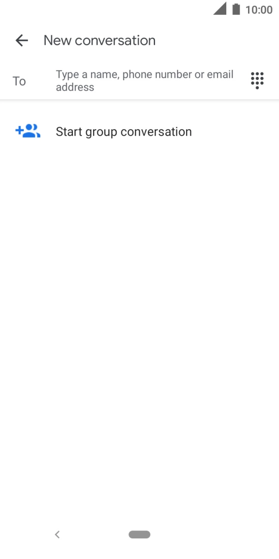 Press the field next to 'To' and key in the first letters of the recipient's name.