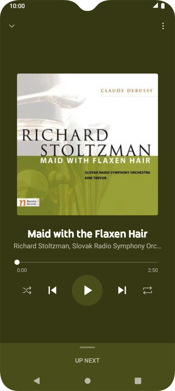 Press arrow right to go to the next audio file.