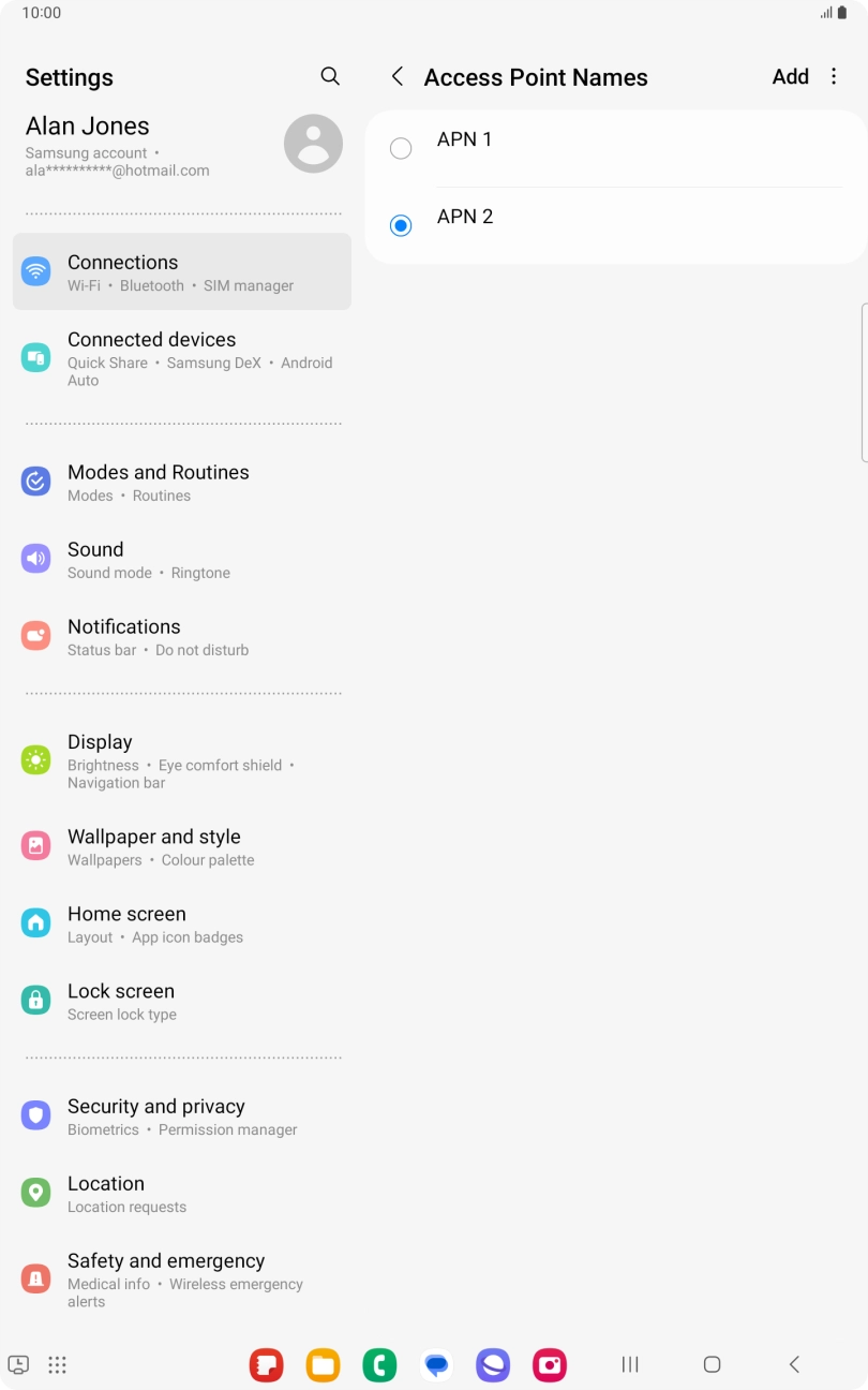 Press the Home key to return to the home screen.
