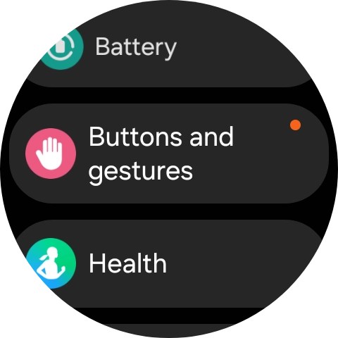 Press Buttons and gestures.