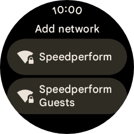 Press the required WiFi network.