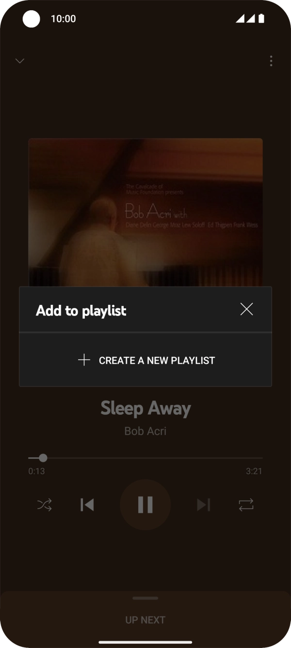 Press Create a new playlist.