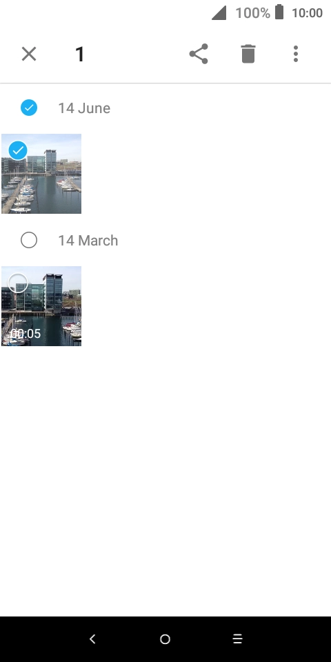 Press the menu icon. Press the menu icon.