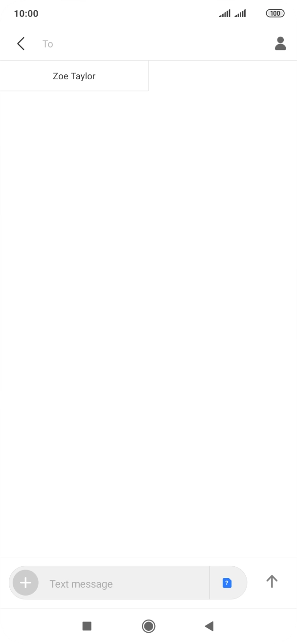 Press the field next to 'To' and key in the first letters of the recipient's name.