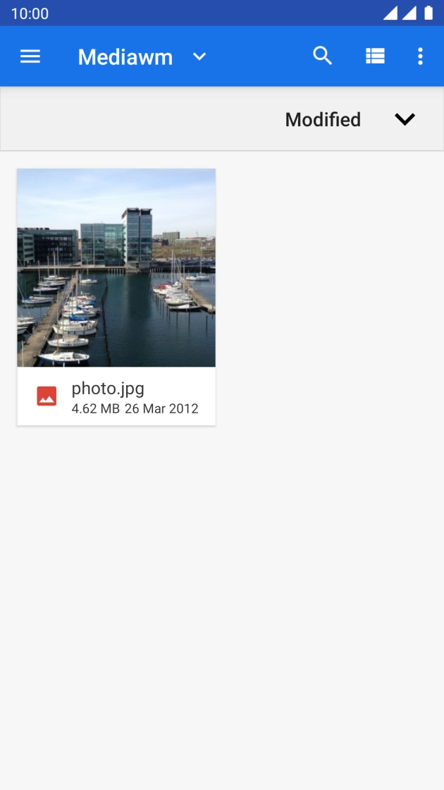 Press the required file.